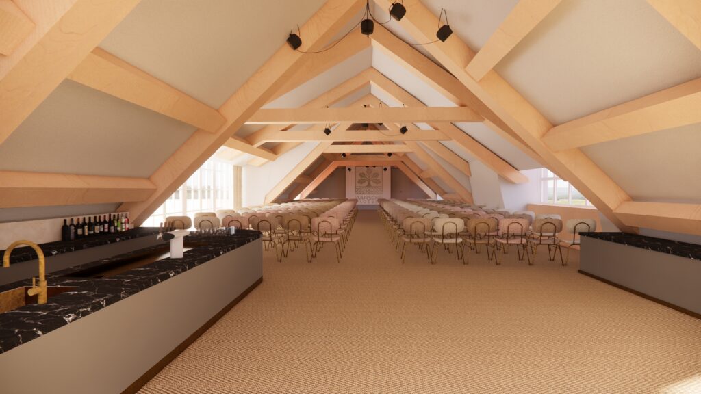 Evenementenlocatie Vuursche Lodge, ruimte Crown.