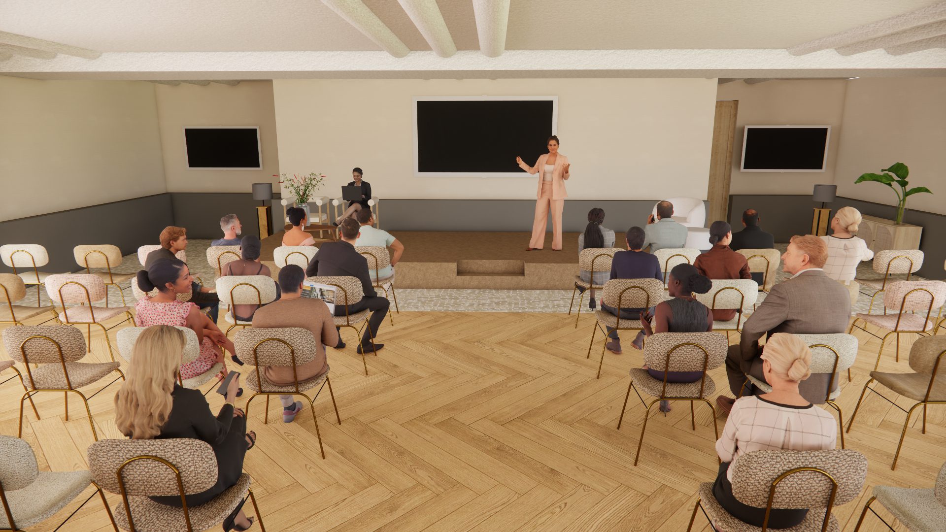 Evenementenlocatie Vuursche Lodge, ruimte Timber.