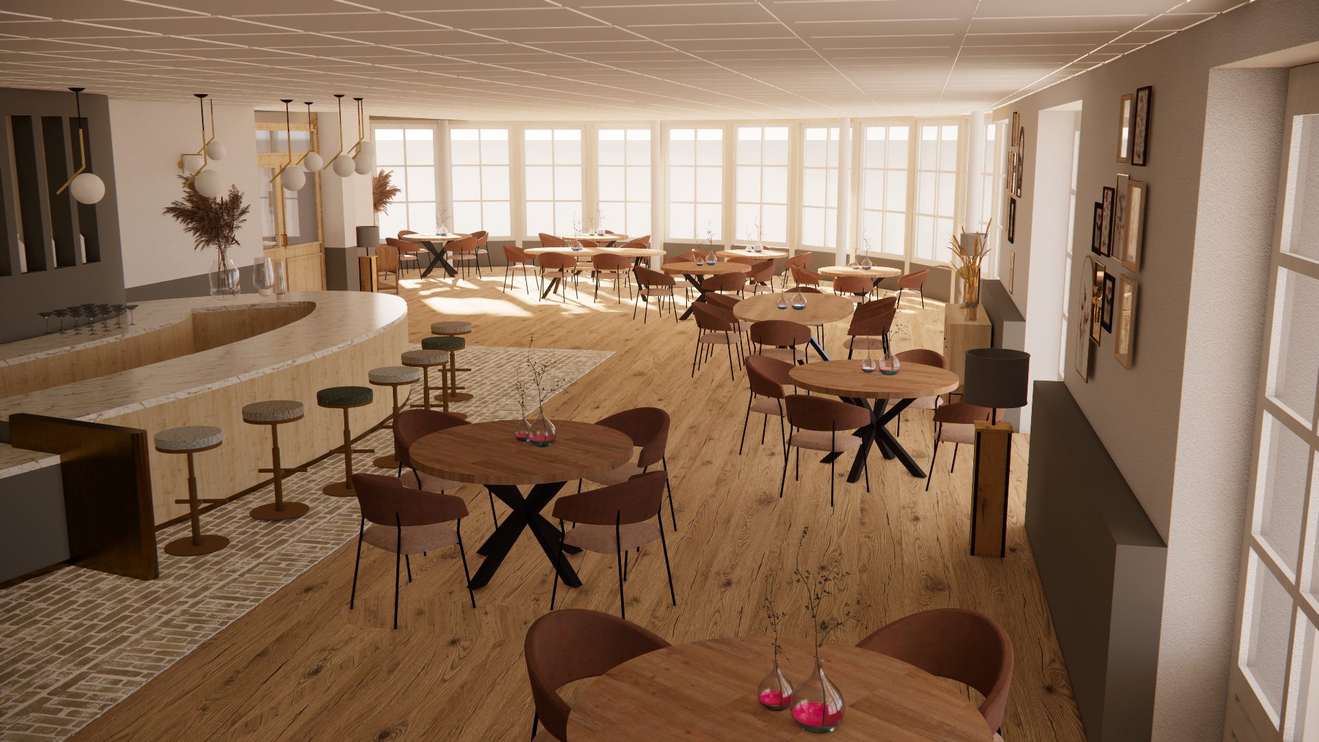 Evenementenlocatie Vuursche Lodge, ruimte Lodge.