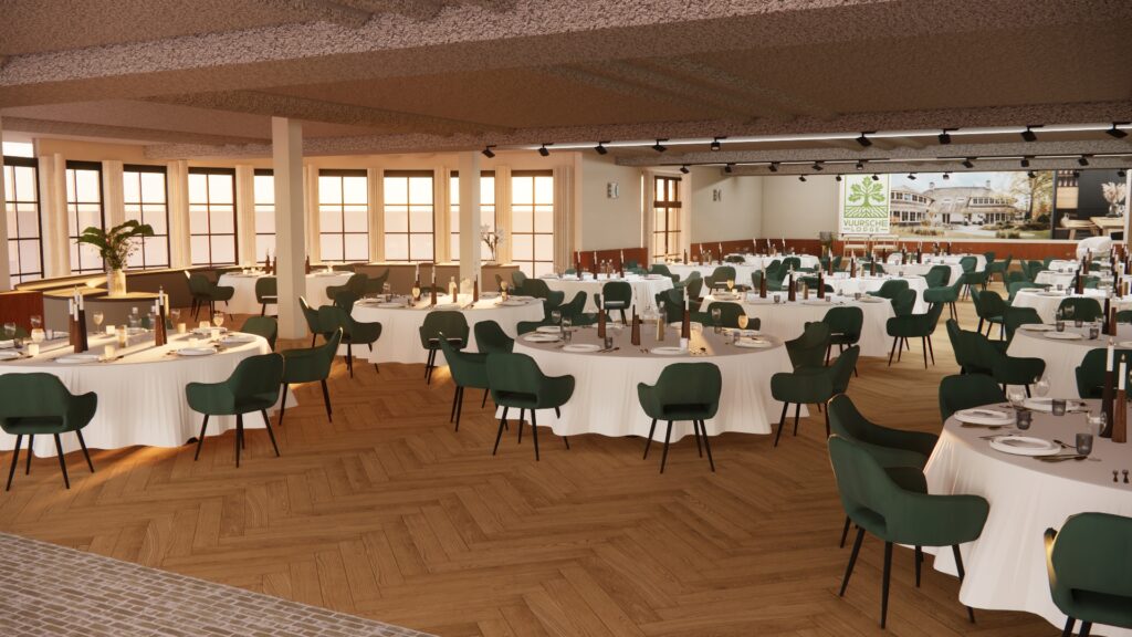 Evenementenlocatie Vuursche Lodge, ruimte Timber.